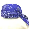 Moda% 100 Pamuk Paisley Motosiklet Kafatası Cap Doo Rag Bandana Saç Wrap Şapka Merkez Kapağı Ücretsiz Kargo