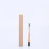 Children Bamboo Toothbrush Round Handle Toothbrushes Natural Bamboo Tube Brush With Box Packing Travel Oral Hygiene Hotel Supplies GGA2475