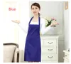 1 piece 2-pocket women's apron waiter apron barbecue restaurant kitchen cooking aprons working dress 60x70cm TO279