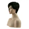 HAIRJOY Synthetic Hair Women Black 1B Color Short Cut Straight Pixie Wig Free Shipping