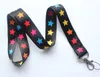 Wholesale Flame rainbow stars Mobile phone lanyard Key Chain ID card hang rope Sling Neck strap Pendant Gifts X019