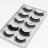 NEW 5 Pairs Mixed Style Fake 3D Mink Hair Eyelashes False Eyelashes Handmade Natural Long Eyelash Fluffy Lashes Reusable 6d Mink Lashes