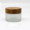 Vaso per crema New Fashion 30g 50g con coperchio in bambù. Bottiglie per imballaggio cosmetico con coperchio in legno spedizione veloce LX7246