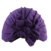 Accessori per capelli per bambina Tre cappelli per turbante con nodo a fiocco Cappello per neonato fascia per capelli Beanie Copricapo Cappelli per capelli Kimter-M863F