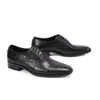 Nuevo vestido de cuero genuino para hombre británico Oficina hecha a mano Oxford Oxford Negro Boda Brogue Men Zapatos