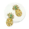 Wholesale-diamonds dangle earrings for women luxury crystal colorful charm chandelier earring alloy rhinestone fruit jewelry free shipping