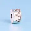 Brand jewelry accessories CZ diamond Crown Beads Clips Original box for Pandora 925 Sterling Silver Charms Bracelet Jewelry Making