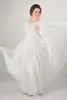 2019 A-ligne Ruché Tulle Robe De Mariée Modeste Avec Demi Manches Col En V Étage Longueur Pays Western Femmes Modeste Robe De Mariée À Manches