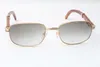 Fabryczne wylot Nowy styl Square Drewniane okulary przeciwsłoneczne 7381148 Naturalne drewniane okulary rozmiar 5621135 mm Premium Luksusowe okulary przeciwsłoneczne 9391830