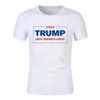 Men Donald Trump 2020 T-Shirt O-Neck Short Sleeve Shirt USA Flag Keep American Great letter Tops Tee Shirt 29styles LJJA2877