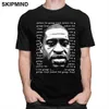 Justice pour George Floyd T -Shirt Hommes Black Lives Matter I Can 'T Breathe Tee Tops O -Neck Short Sleeve Urban Tshirt Vêtements