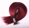 Russische haar helle farbe gerade nagelhaut ausgerichtet haare nano ring haarverlängerungen 1g / strang 100 stränge / los