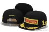 Pirelli Pzero Beyzbol Kapakları F1 Yarış 6 Panel Golf Strapack Marka Hip Hop Erkekler Kadın Maskulinos Toca Chapeu Bone Aba Reta Snapback1362397