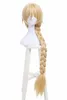 Navire américain destin Grand ordre Jeanne Jeanne d'Arc Blonde cheveux longs tressés Cosplay perruque