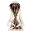 2019 Hot Ladies Fur Lining Coat Womens Winter Warm Thick Long Jacket Hooded Parka Autumn Winner Women's clothing 18Oct22