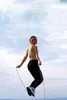Ćwiczenie aerobowe boksowanie boksowe skok lina regulowana prędkość łożyska fitness czarny unisex kobiety mężczyźni jumprope fy61602571307