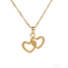 Collana con ciondolo a forma di cuore Gioielli color oro da donna Regalo eccellente Catena di gioielli d'amore Regalo di San Valentino