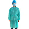 Non-woven skyddskläder fri storlek engångsskyddande isolering kläder för hem utomhus kostym nonwoven klänning regnrockar LJJK2359