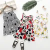 Dzieci Dziewczyny Ubrania Dziecko Kwiat Dress Kids Designer Odzież Dziewczyny Kwiatowa Sling Dress 2019 Moda Summer Sukienki Sukienki Plażowe C6320