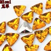 MICUI 100PCS 15 mm mélange Triangle Triangle Crystal Rimestones Pointback Stones Fancy Scryliques Strass Crystal Stones Crystal Pierres