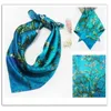 Luxury bandana scarf paisley pattern 100% silk fashion Stole trend premium quality style Vintage Elegant Square Head/Neck Scarf 60 colors