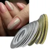 1nail الفن بريق الذهب والفضة تجريد الشريط خط شرائط ديكور أدوات 1mm2mm3 ملليمتر مسمار ملصق diy الجمال الملحقات