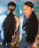 160g Afro Kinky Curly Humani Ponytail Dla Czarnych Kobiet Brazylijski Dziewiczy Remy Sznurek Ponytails Hairs Extensions 10-24 cal Natural Updos