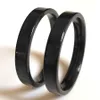 50 gros 4MM bande confort anneau noir bijoux hommes bague en acier inoxydable anneau cadeau d'anniversaire mari cadeau haut poli haut niveau