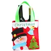 Christmas Gift Candy Bag Apple Gift Bag Christmas Decoration For Home Party Santa Claus Pattern Leather Rope Paper Bag Party Decor XD22438