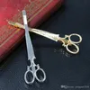 Cool Simple Head Jewelry Hair Pin Gold Scissors Shears Clip för hår Tiara Barrettes Tillbehör Huvudbonad för tjejkvinnor