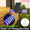 Solar Mosquito Killer Lamp Impermeabile Villa Yard Garden LED Light Prato Lampada da campeggio Large Bug Zapper Light Pest Control CCA11700 10 pezzi