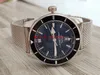 Luxry Super Ocean Heritage 46mm A1732124 BA61 154A Siyah Dial Japonya Miyota Otomatik Erkekler Saat Seramik Çerçeve Paslanmaz Çelik Bant238H