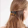 Akrylharts hårklipp set mode geometriska alligator Barrettes Leopard mönster vintage hårtillbehör hårnålar för kvinnor6978369