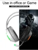 Girl Pink PC Games Headphones for Phone Laptop Computer Wired Stereo Hifi Headsets LED Light Gaming Headband PS4 Game Earphone Mic7365877