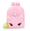 3 Colors Unicorn wistiti backpack student fashion bag Shoulder bags Girl bags colorful backpacks