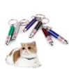 Mini Kedi Kırmızı Lazer İşaretçi Kalem Komik LED LIGHT PET KAT TOYS KEYHAIN 2 IN1 TEASE KATS PEN OOA3970 Supplies6362562