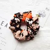 Şifon Scrunchies Kadınlar Yeni Elastik Saç Bantları Çiçek Scrunchie Çiçek Kafa Koreli at kuyruğu Tutucu Baskılı Haar Aksesuarlar