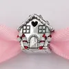Andy Jewel Authentic 925 Sterling Silver Beads Gingerbread House Charm Charms Fits European Pandora Style Jewelry Bracelets & Necklace 798471C01