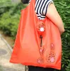 Ladybird home sundries storage organization bags tote ladybug folding bag collapsible ecological cartoon shopping bag red big capa4734188