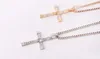 Fast and Furious Cross Halsband Skådespelare Toledo Diamond Charm Hänge Silver eller Gold Statement Halsband Män Smycken Julklappar HJ265