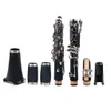 Clarinetto Abs Ab Naomi 17Key BB Flat Wase Guanti Case di vettura per la pulizia Reeds1630041