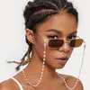 All'ingrosso-occhio di modo dei monili della catena semplice imitazione Occhiali Pearl catena appesa al collo Anti-vetro Strap Occhiali da sole Accessori per le donne