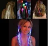 Led flash vlecht vrouwen kleurrijke lichtgevende haarclips barrette fiber haarspin lichte feest bar nacht xmas speelgoed decor WY091