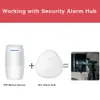 433MHz sem fio PIR Sensor de Movimento Alarm Reminder Sensor LED Low Power Infrared Trabalho Detector com alarme Smart Home System Security Hub