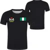 Nigeria Man Ungdom T Shirt DIY Gratis Anpassad Namn Nummer T-shirt Nation Flag Nigerian College Skriv ut Text Fotokläder