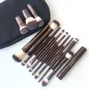 Hourglass # 9 Domed Shadow Makeup Brush Eye Highlighting Cosmetic Single Borstar Syntetisk Fiber Ögonskugga Pulverborste