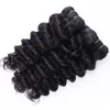 Diepe Golf Braziliaanse Virgin Hair Weave Bundels Krullend Peruaanse Mongoolse Maleisische Indiase Human Extensions 3pcsLot4350134