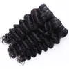 Deep Wave Brazilian Virgin Hair Weave Bundles Curly Peruvian Mongolian Malaysian Indian Human Extensions 3pcs/Lot