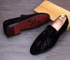 뜨거운 판매 -R 신발 새로운 망 패션 캐주얼 아파트 남성 디자이너 드레스 신발 Sequined Loafers 남자 플랫폼 운전 신발