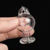 Glass Ball Carb Cap Bubble with Thick Pyrex Colorful Tops for Smoking quartz banger bong dab rig